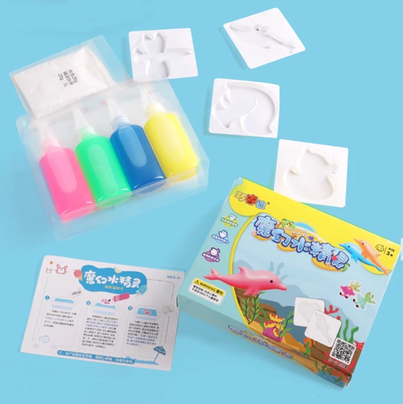 "Magic Water Baby Toys, children's diy handmade magical water spirit material package set wholesale hot sales. Specification drawing