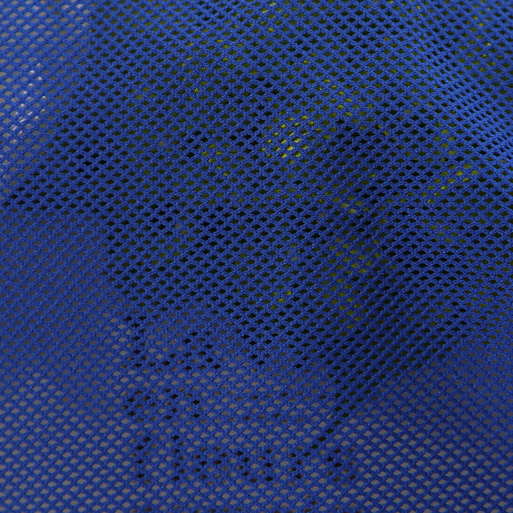 All-polyester low-elasticity warp knitted mesh fabric 2X2 mesh fabric sportswear school uniform lining material is moisture-absorbent, breathable and sweat-wicking Specification image