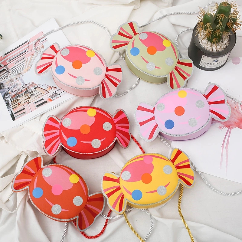 Wholesale of popular night market and street stall bags, cartoon and cute candies, children's crossbody bags, toddler snacks, toys and accessory bags full figure