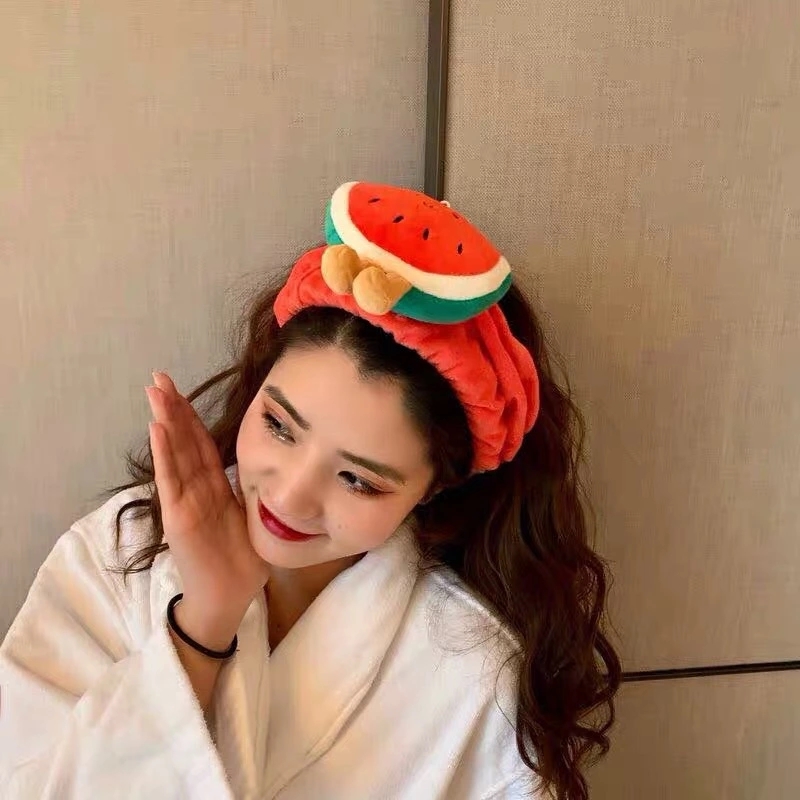 Cartoon-shaped facial masks, hair bands, super cute fruit hair bands, girlish hair accessories, and jewelry street stall h Application Scenario