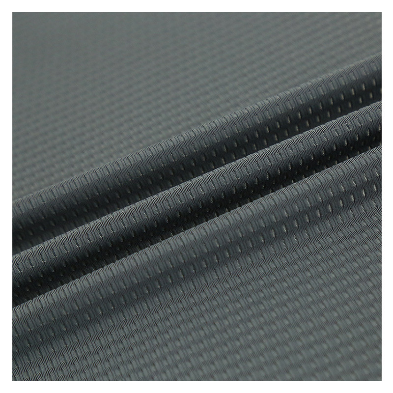 Elastic mesh fabric, air conditioning fabric, sports quick-drying, step-by-step high high cross hole, summer sports pants material, ice silk fabric Application Scenario