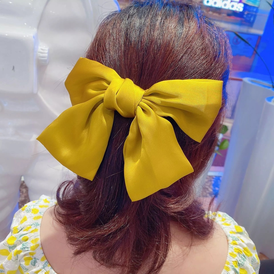Zhou Yangqing's oversized double-layer red bow hair clip, Korean girlish heart headwear, female spring hair clip wholesale Item Picture