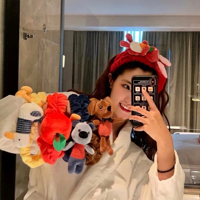 Cartoon-shaped facial masks, hair bands, super cute fruit hair bands, girlish hair accessories, and jewelry street stall h details Picture