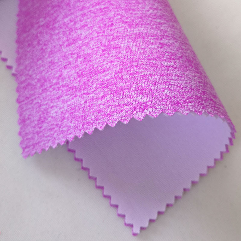 Cationic air layer polyester-ammonia elastic fabric 3D interlaced two-color space layer shoe material, clothing and luggage knitted fabric