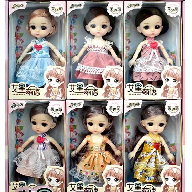 New best-selling mini doll with 13 movable joints and 3D eyes, a little girl playing house toy, birthday present Application Scenario