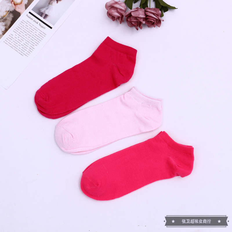 Candy-colored short socks, summer light-mouth polyester-cotton thin boat socks, Japanese-style fresh short socks, women's boat socks, solid-colored short socks details Picture