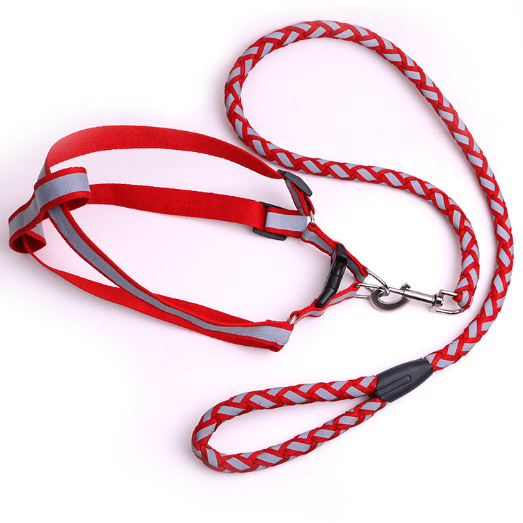 High temperature pet traction with stretch leash dog traction rope \ nylon webbing + high elastic elastic wholesale