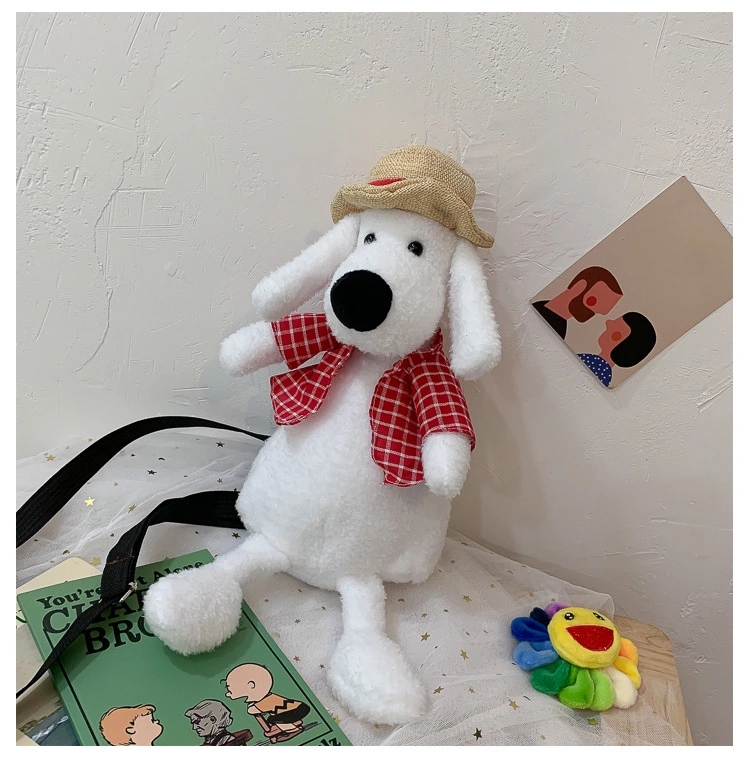 The 2022 new creative ins plush women's crossbody bag, plush puppy bag, and energetic duck bag are selling well Item Picture