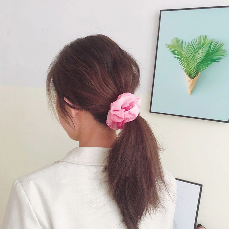 Fashionable Korean fat intestine French hair tie, simple new women's hair tie, best-selling hair band, pig intestine circle head accessory details Picture