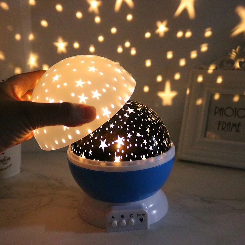 A new and unique USB light product, a bestseller at street stalls, and a cross-border Amazon bestseller, the rotating starry sky projection night light Application Scenario