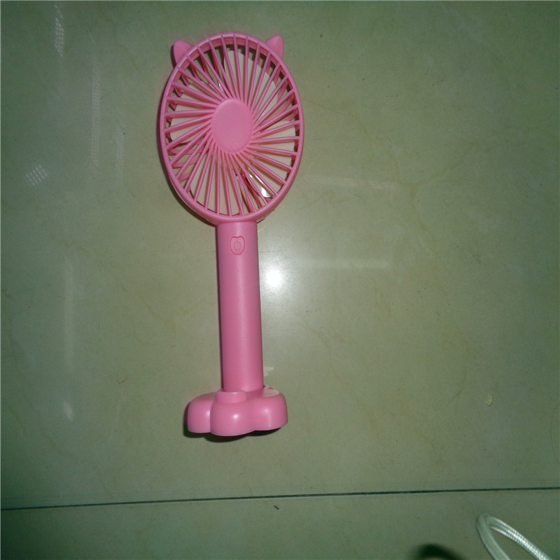 Mini portable fans with ears, handheld fans for dormitories, student beds, offices, charging USB fans, ground promotion supply details Picture