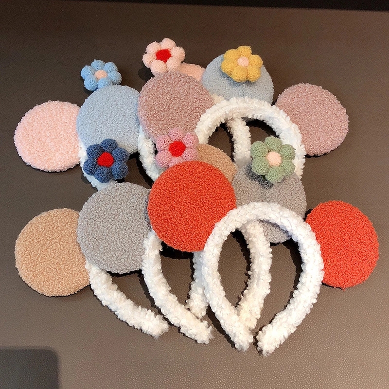 New cute and super adorable Mickey Mouse cartoon little flower hair band for women, funny ear hair band full figure