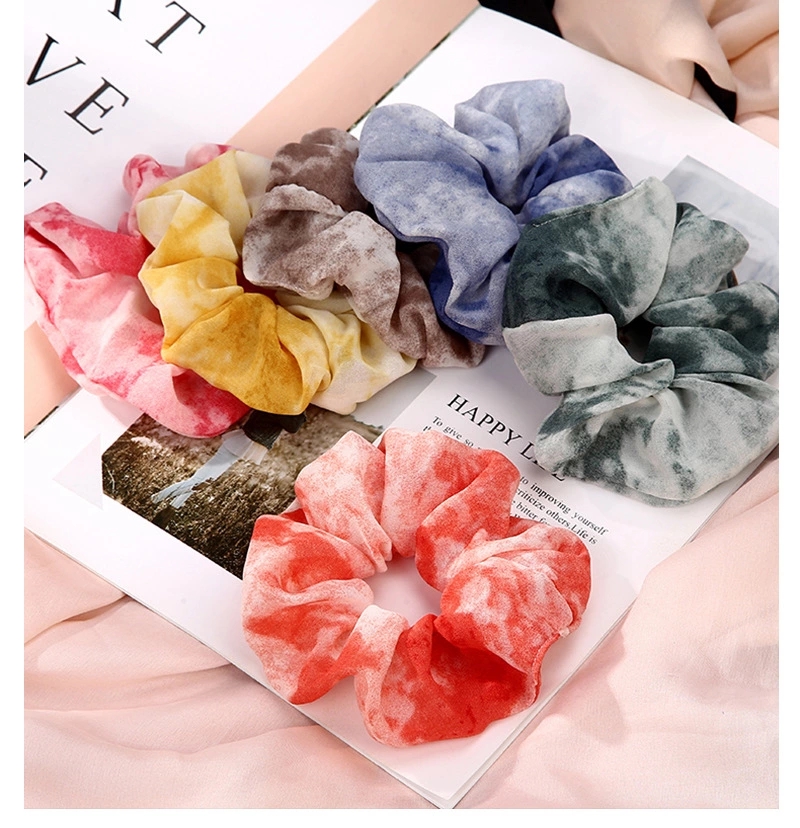 Fashionable Korean fat intestine French hair tie, simple new women's hair tie, best-selling hair band, pig intestine circle head accessory Item Picture