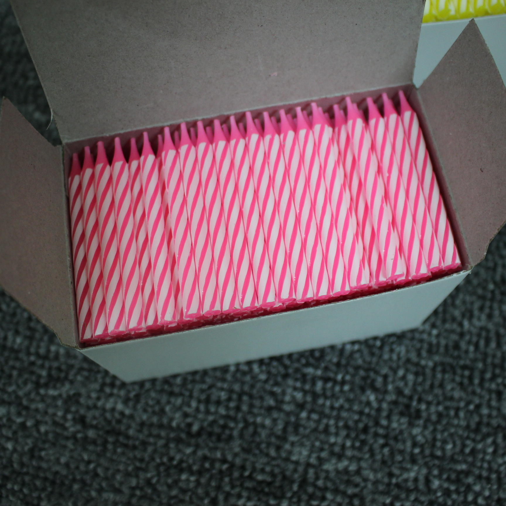 Bulk Birthday candles Colored threaded Birthday candle boxes Birthday party candles Decorative craft candles