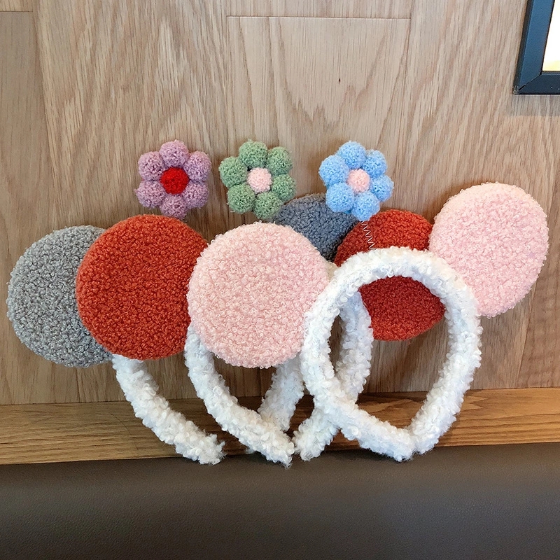 New cute and super adorable Mickey Mouse cartoon little flower hair band for women, funny ear hair band Item Picture