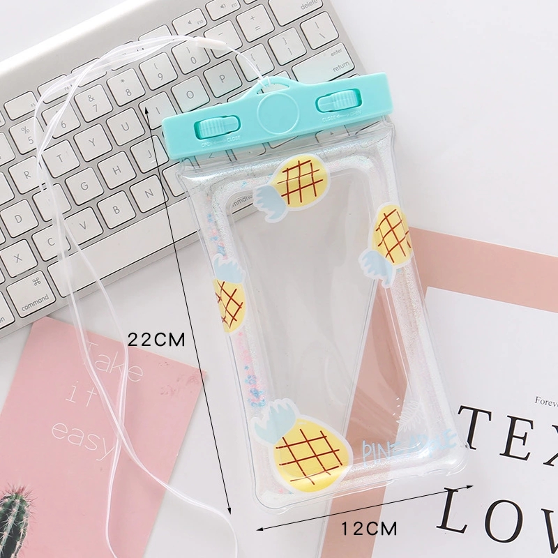 New mobile phone bag, sand cartoon airbag, waterproof bag, large camera case, swimming float, thickened PVC inflatable style Item Picture