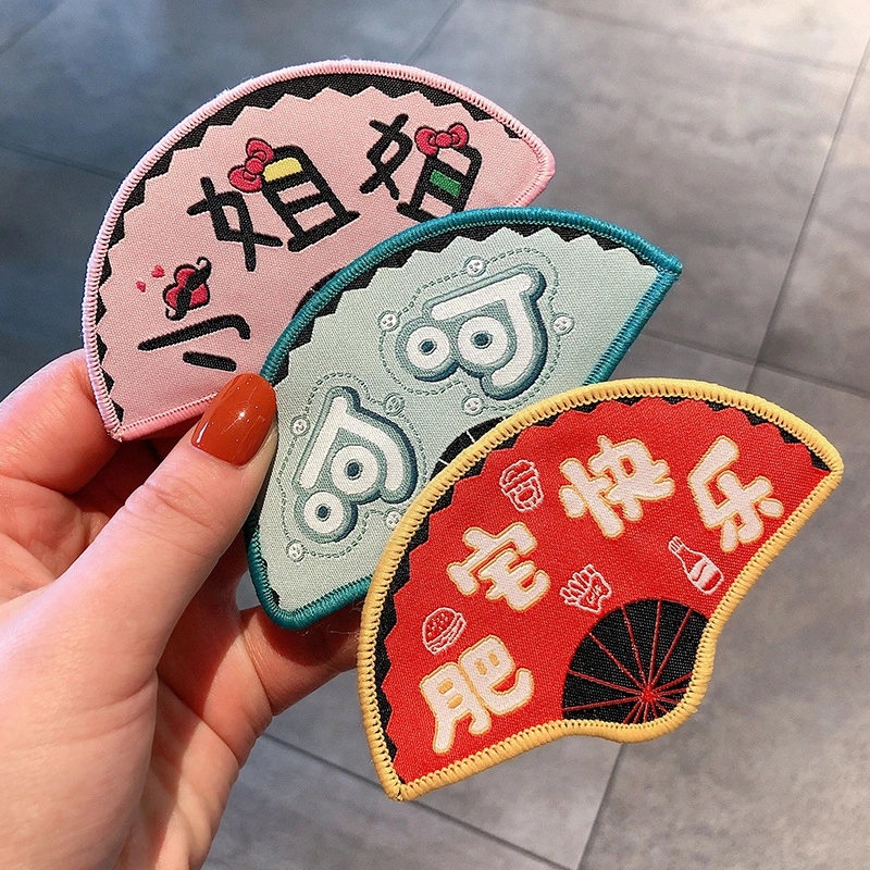 Korean InS-style creative and fun bangs posts, funny fan posts, cute text snippet posts, Velcro hair accessories Specification drawing