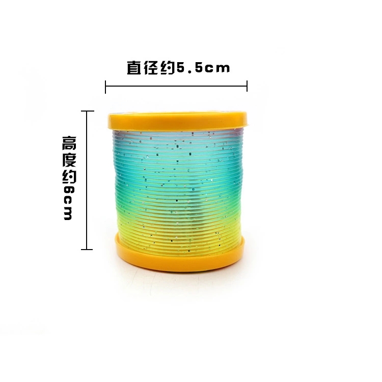 The street stall is selling popular toys such as luminous rainbow rings, 3D magic rainbow rings, flashing spring rings and magic rings Item Picture