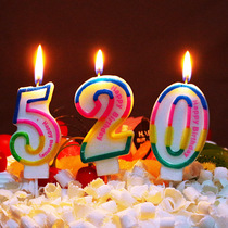 Decorated number Birthday candles 0-9 Cake Decoration Candles Birthday Party Candles decoration craft candles