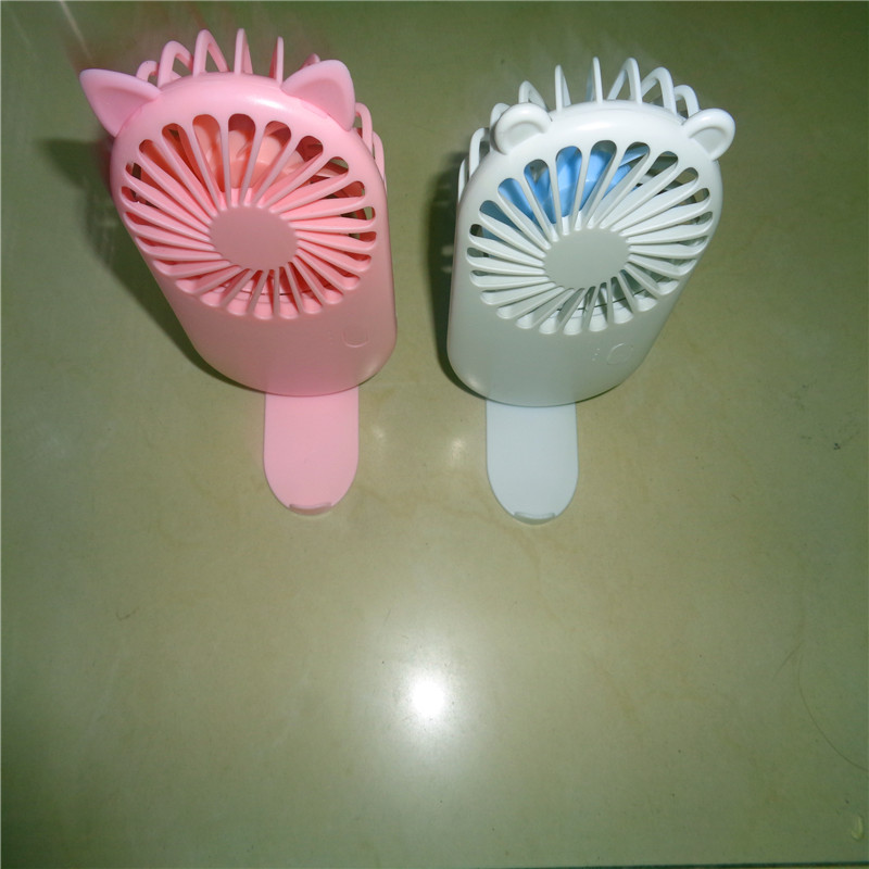 Mini portable fan with ears, handheld fan, dormitory, student bed, office charging USB fan, factory direct sales Specification image