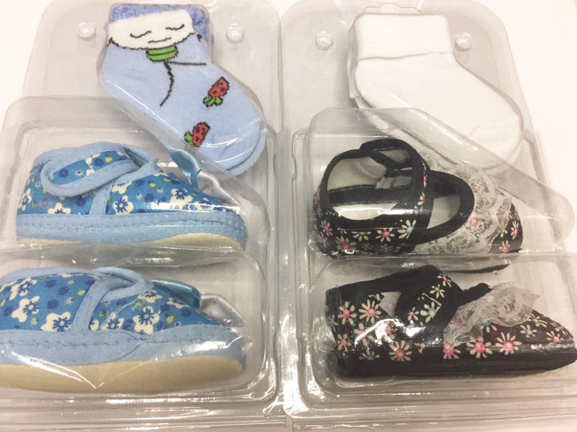 Baby socks + baby single shoes applique lace lace Velcro baby shoes manufacturers