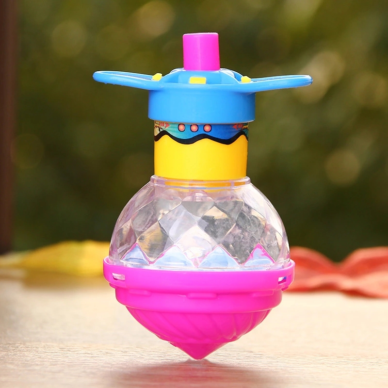 Wholesale of new children's small toy gyroscopes from Yiwu manufacturers at night market stalls, luminous high-speed gyroscopes Specification drawing