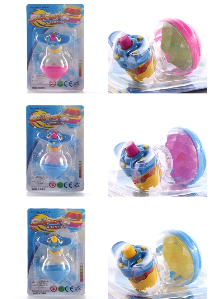 Wholesale of new children's small toy gyroscopes from Yiwu manufacturers at night market stalls, luminous high-speed gyroscopes Item Picture