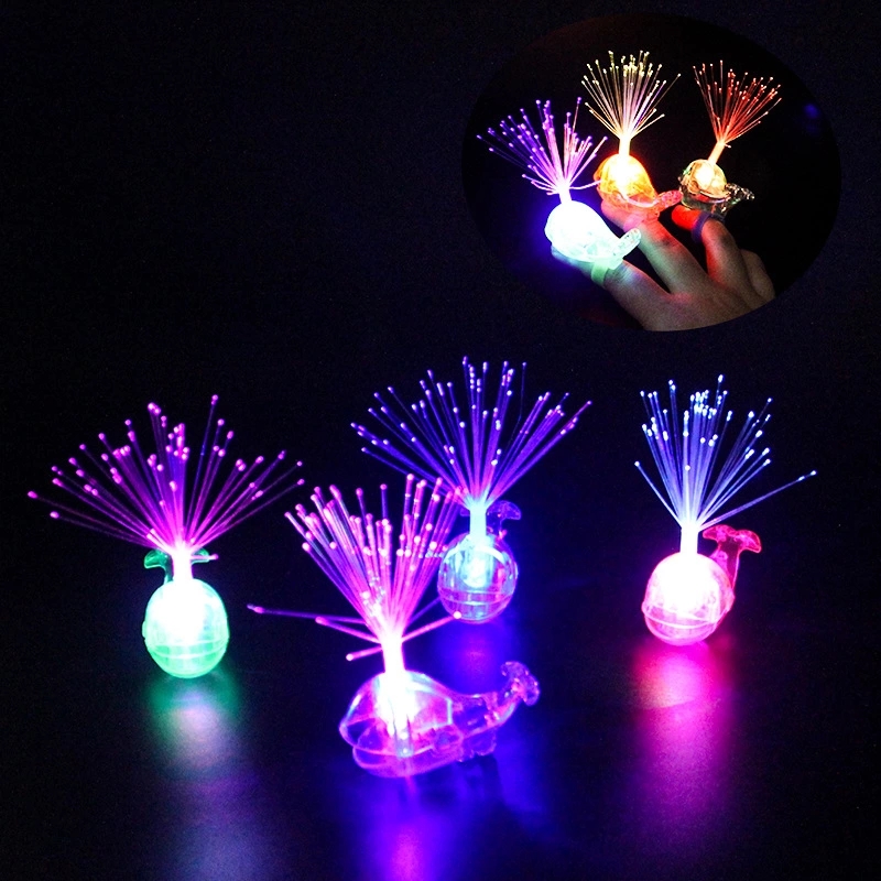 Whale Fiber optic Finger Light, 5CM individual packaging, exquisite enhanced version, boys' and girls' LED light, children's luminous toy Application Scenario