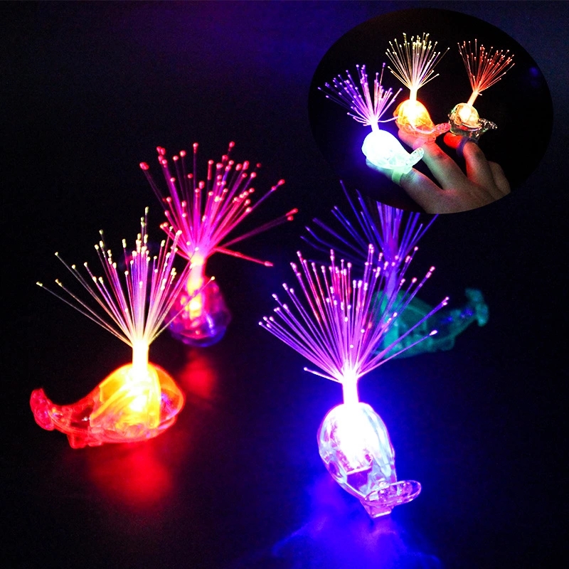 Whale Fiber optic Finger Light, 5CM individual packaging, exquisite enhanced version, boys' and girls' LED light, children's luminous toy details Picture