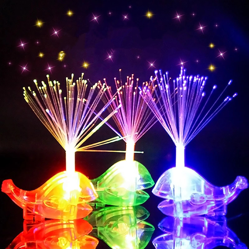 Whale Fiber optic Finger Light, 5CM individual packaging, exquisite enhanced version, boys' and girls' LED light, children's luminous toy full figure