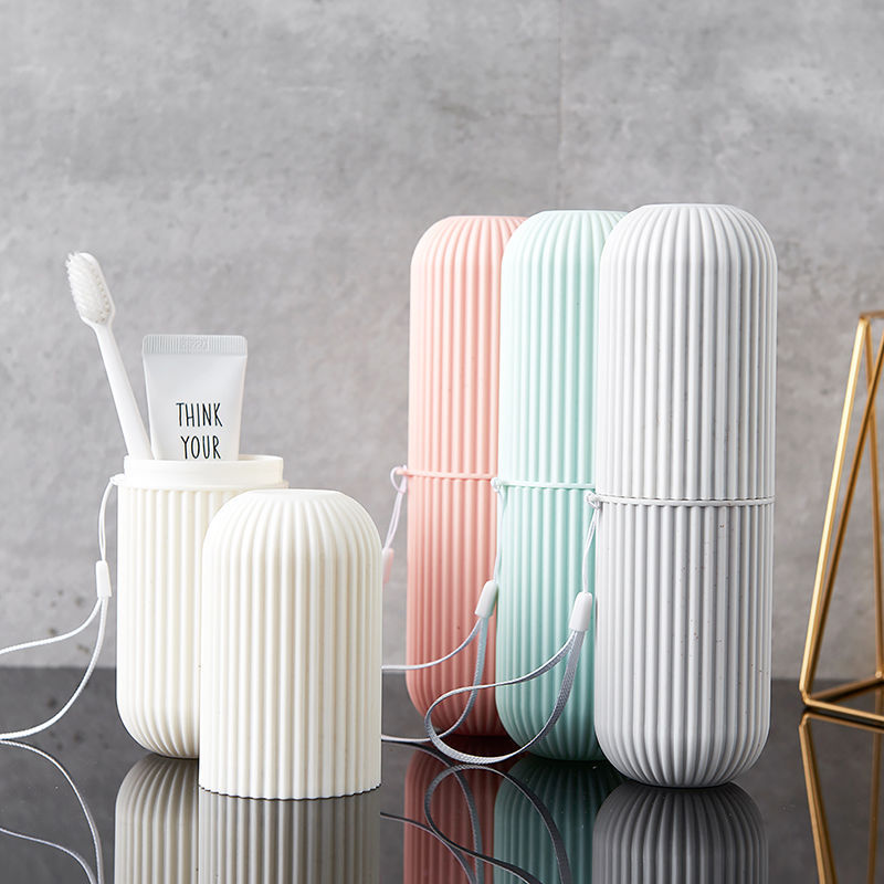 Simple toiletry and brushing cup, portable home travel bucket, creative and cute toothbrush cup, gift toothbrush case