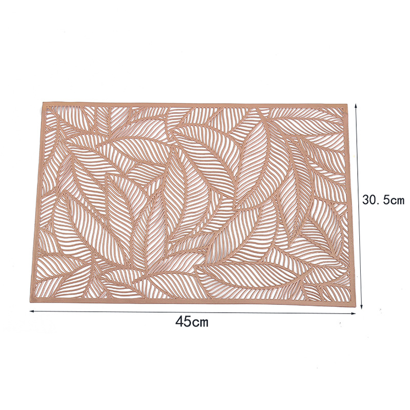 Perforated table MATS, PVC thickened Western placemats, Nordic style simple waterproof and anti-slip coasters, heat insulation pads wholesale customization Item Picture