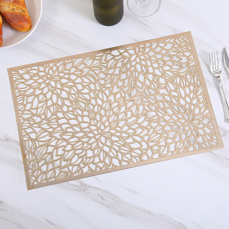 Perforated table MATS, PVC thickened Western placemats, Nordic style simple waterproof and anti-slip coasters, heat insulation pads wholesale customization Application Scenario