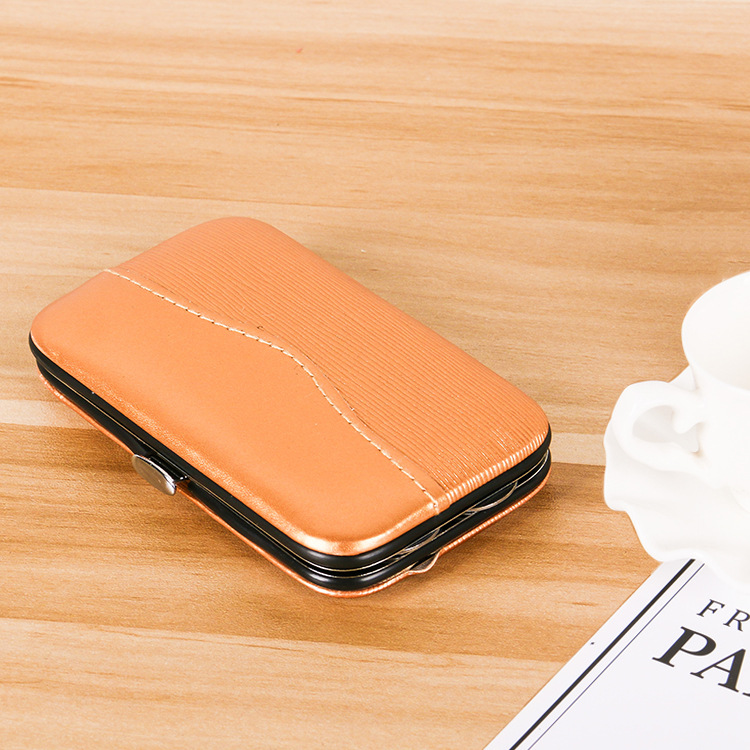 New striped seven-piece nail clipper set, nail clippers, beauty and nail care tools, manicure set, custom LOGO Specification image