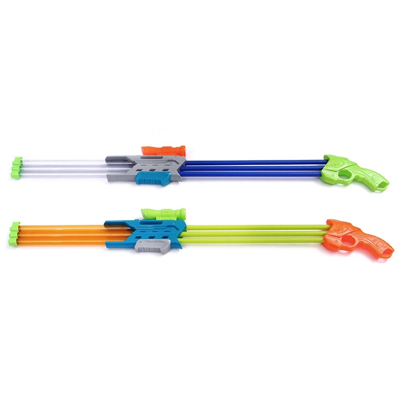 Summer's new pull-out three-tube water cannon, water gun, children's toy wholesale, hot selling water pump, drift water pump Application Scenario