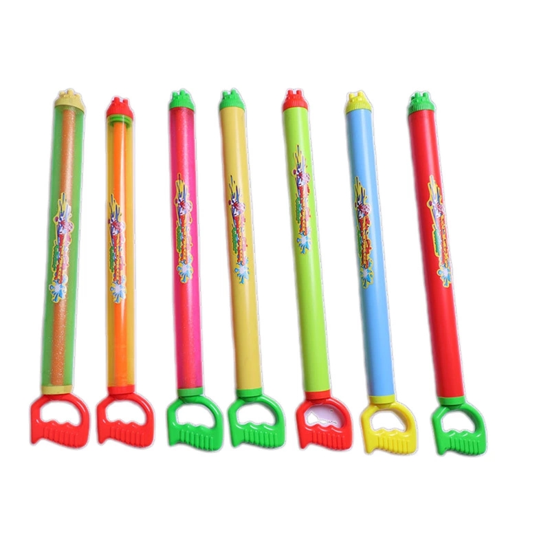 The new product, the 62CM five-hole single-tube water pumping gun, which is sold directly by the manufacturer and a bestseller, is a summer water play toy for children full figure
