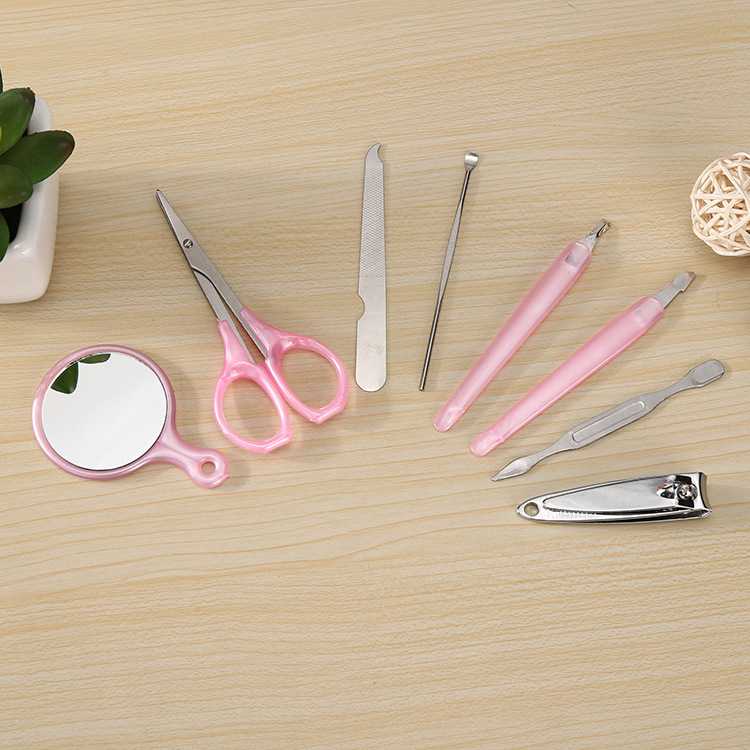 Nail art set 8-piece set, nail clippers, nail clippers, nail knives 8-piece set, beauty tools factory direct sales Application Scenario