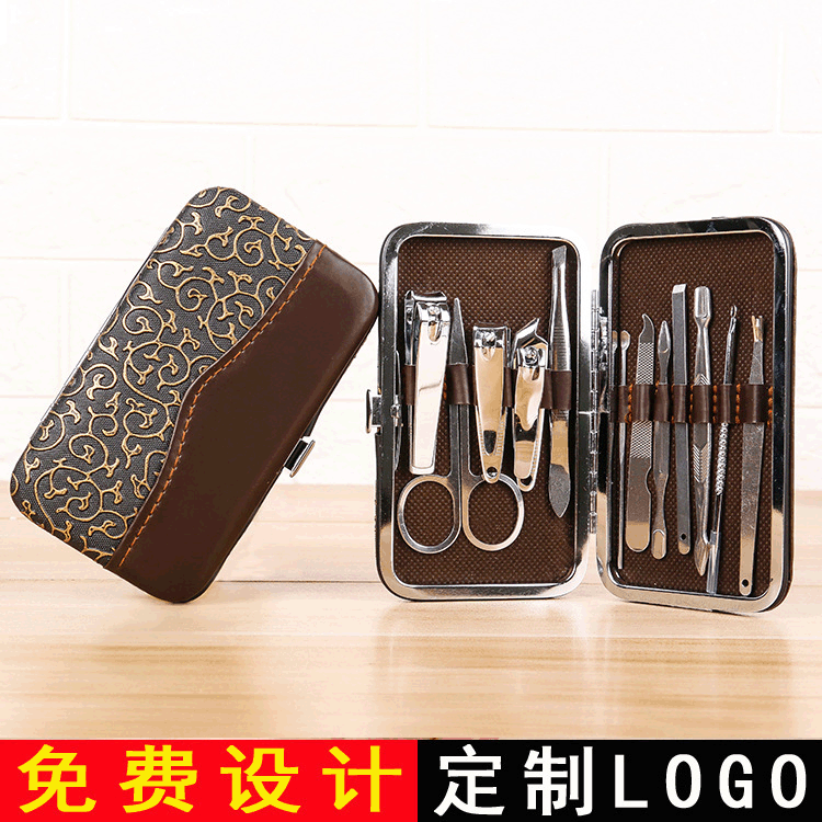 12-piece nail clipper set, multi-functional nail care and beauty tool set, gift nail clippers, custom logo