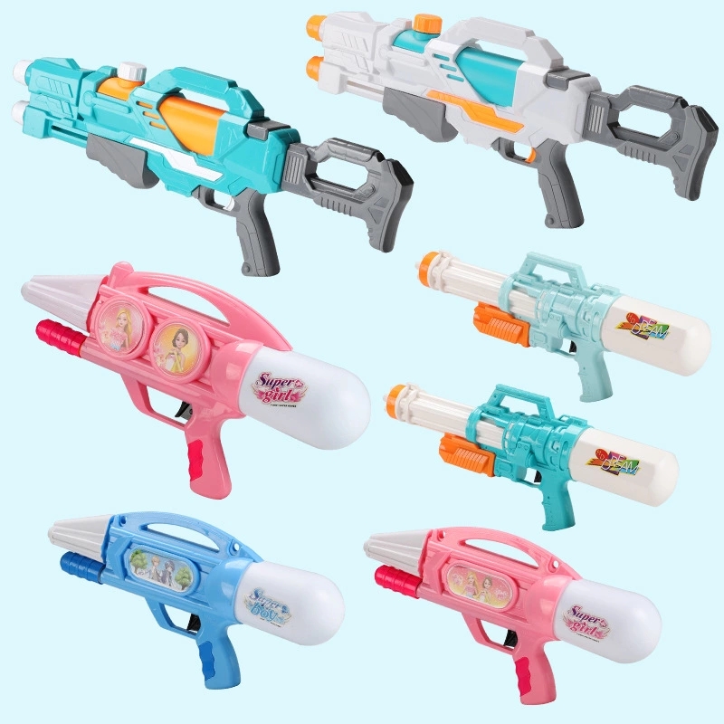 Wholesale of pull-out outdoor high-pressure water guns, cross-border children's water splashing guns, toys, double nozzles, best-selling items for water play and Splashing festivals details Picture
