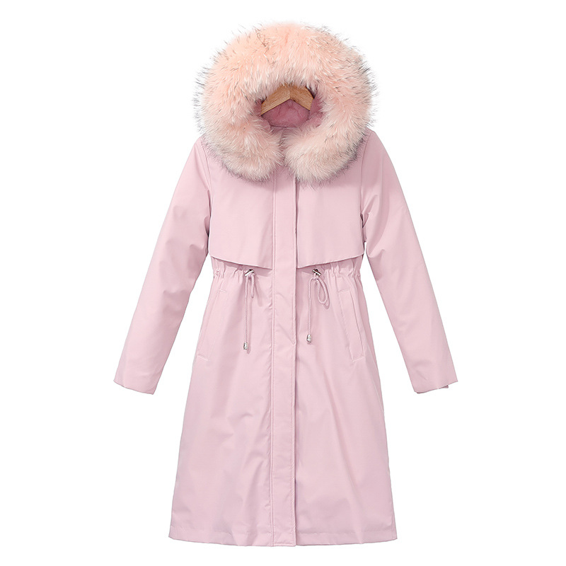 The 2020 new style of cotton-padded jacket with fleece collar and parka cotton-padded jacket for women, Korean version loose off-season down cotton-padded jacket Item Picture