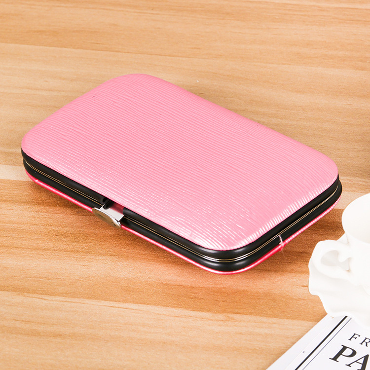 New striped seven-piece nail clipper set, nail clippers, beauty and nail care tools, manicure set, custom LOGO details Picture