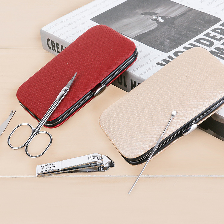 Factory direct sales 8-piece nail clipper set, solid color nail care tools, beauty and manicure multi-functional nail clipper set details Picture