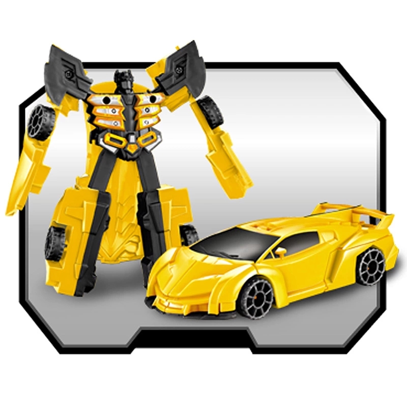 Children's toy car one-click transformation toy King Kong 5 boy inertial impact transformation car robot street stall toy Application Scenario