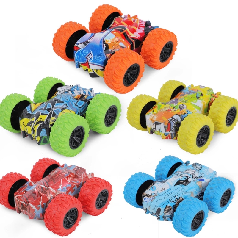Cross-border new products: Climbing double-sided dual-inertia vehicle, four-wheel drive off-road graffiti toy vehicle, rotating stunt swing vehicle model Application Scenario