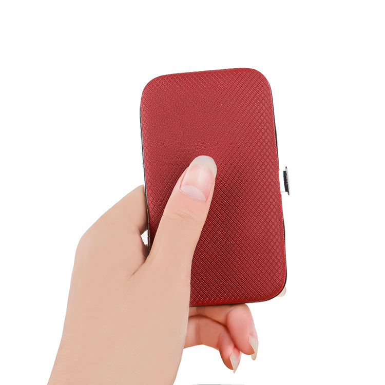 Factory direct sales 8-piece nail clipper set, solid color nail care tools, beauty and manicure multi-functional nail clipper set Item Picture