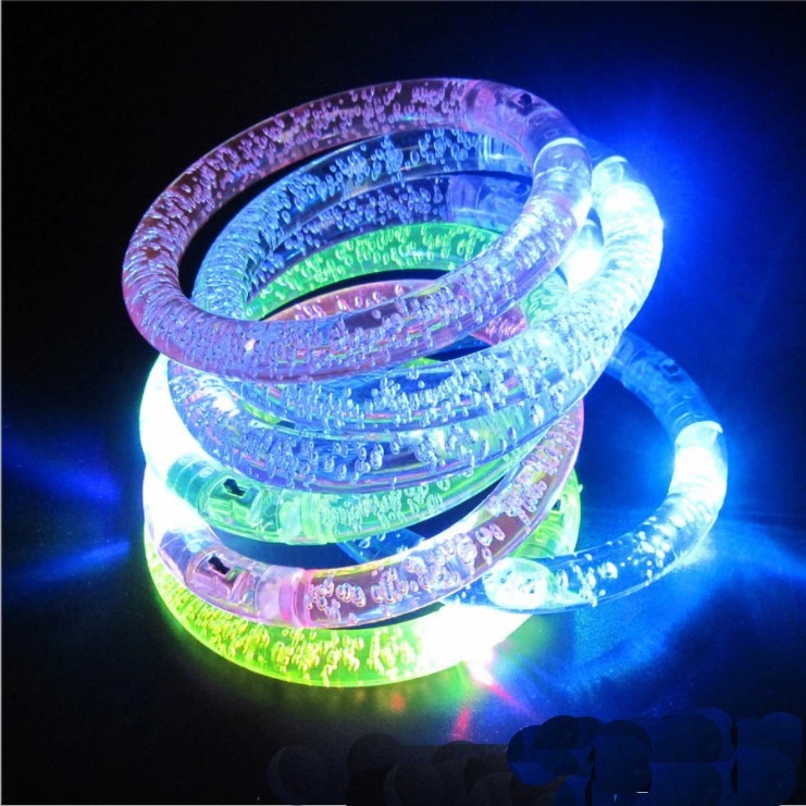 Factory direct sales of LED light-emitting flash bracelets, acrylic light-emitting bracelets, beaded bracelets and fluorescent light-emitting bracelets Specification drawing