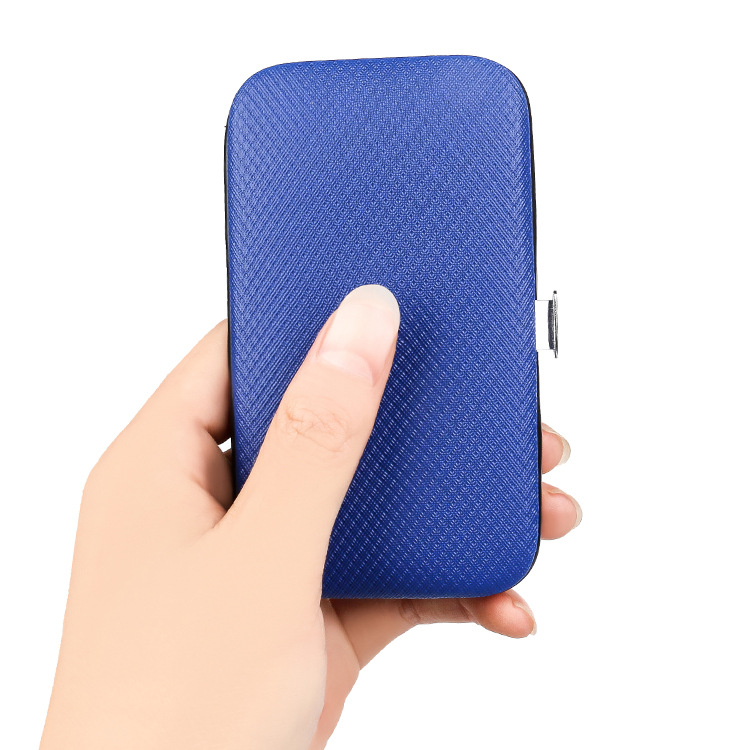 Nail art tool set, 9-piece leather case set, exquisite promotional gift, beauty set, portable nail clipper set for home use Item Picture