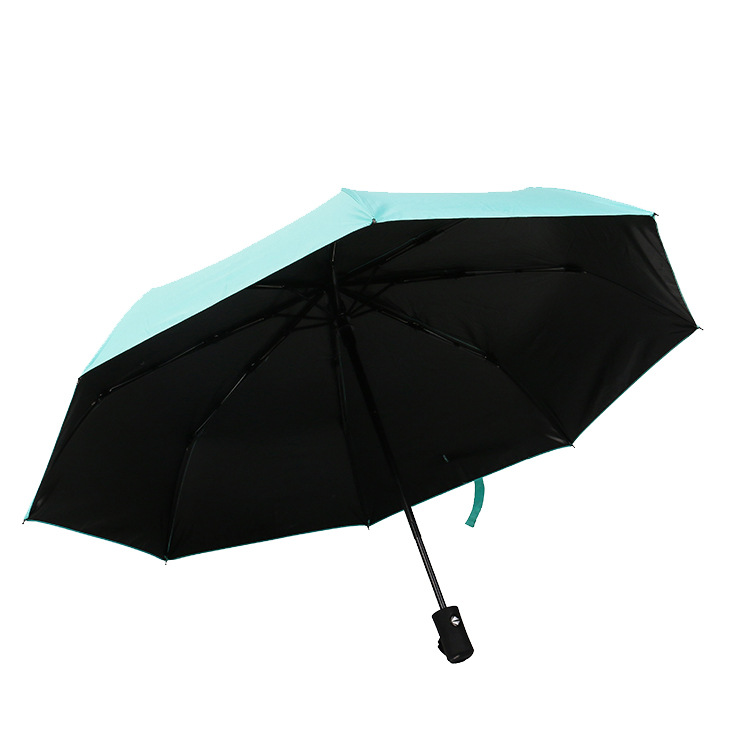 Creative water-blooming fully automatic umbrella, rain and sun dual-purpose three-fold umbrella, student sun protection and UV protection sun umbrella Item Picture