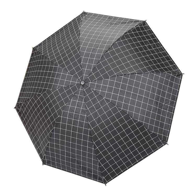 Korean creative striped black rubber sunshade umbrella, fresh and cute couple black and white checkered umbrella, princess umbrella, sun umbrella Specification image