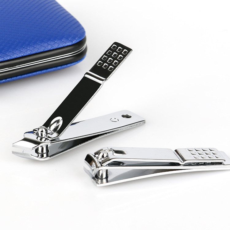 Nail art tool set, 9-piece leather case set, exquisite promotional gift, beauty set, portable nail clipper set for home use details Picture